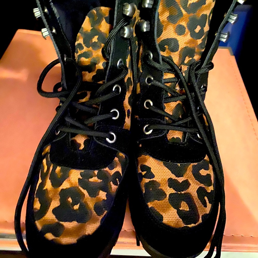 Steve Madden Leopard Booties 8